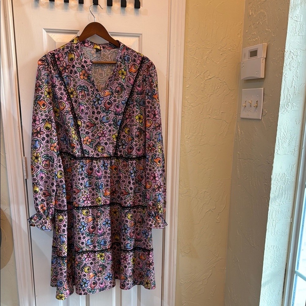 Multicolor Floral Print Dress